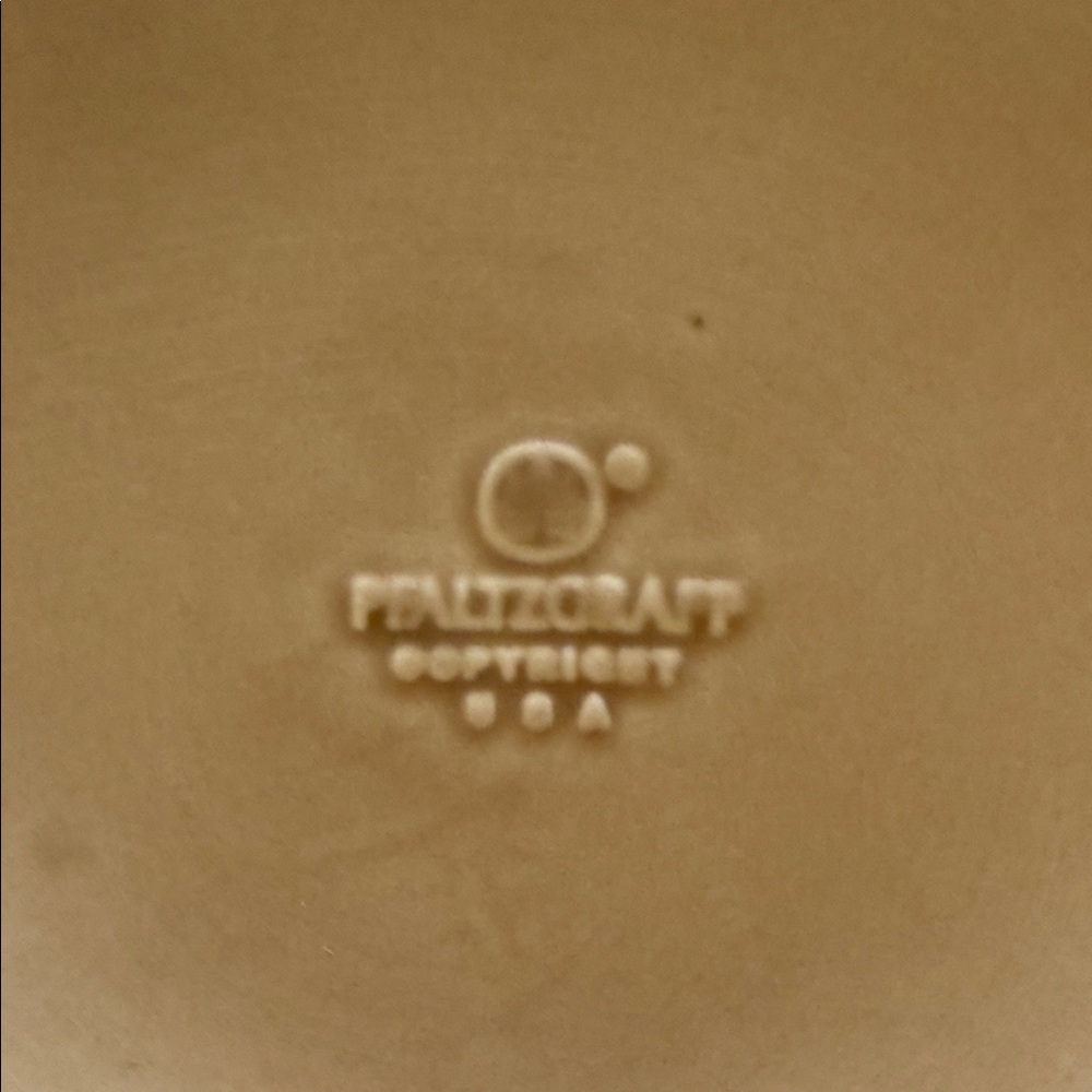 Pfaltzgraff Cream and Blue Stoneware Utensil Crock - Picture 3 of 7